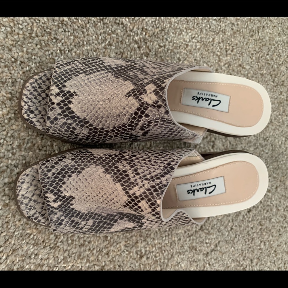 Clark’s Snakeskin Peeptoes - Picture 6 of 6